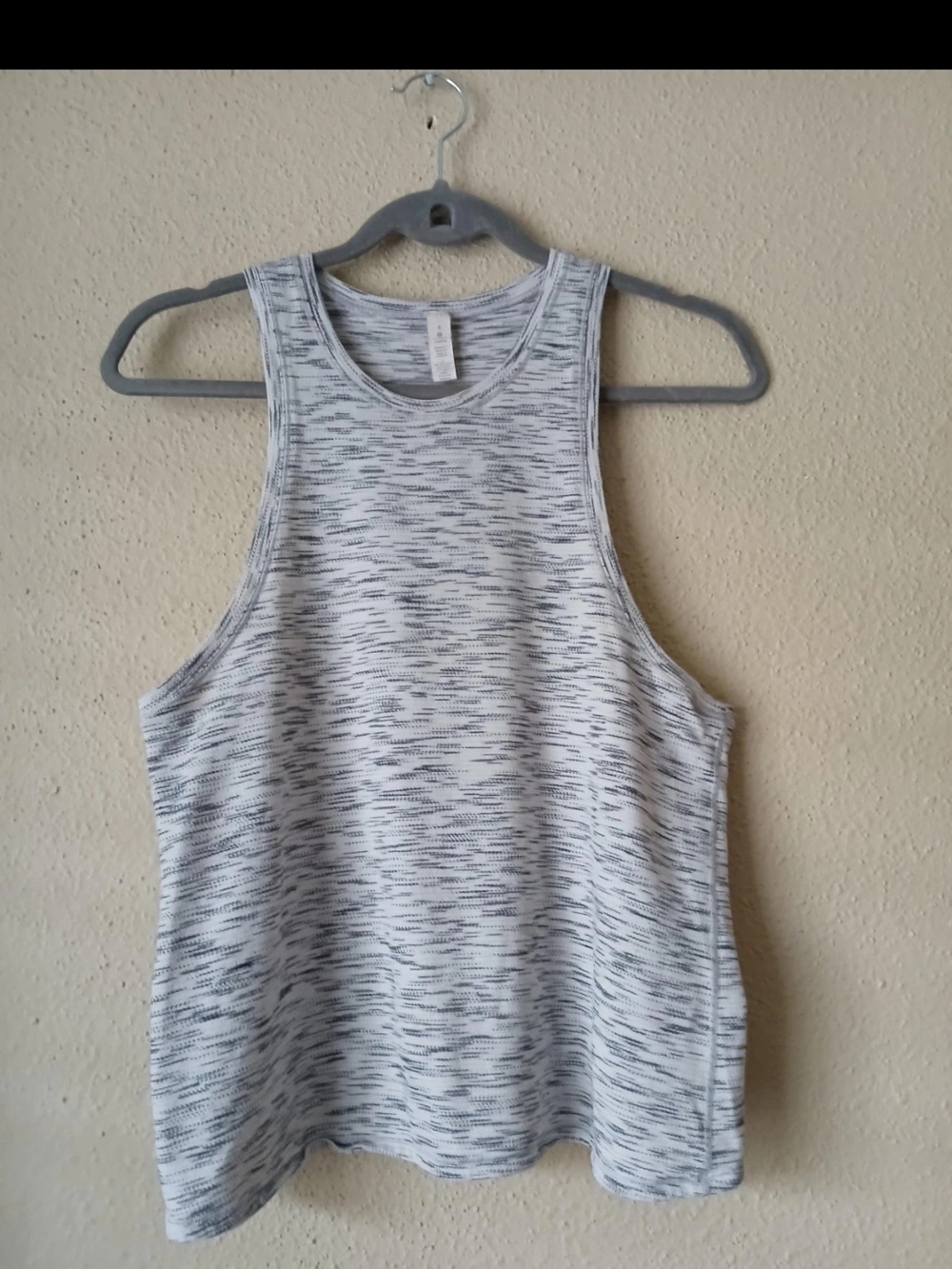 Lululemon athletica Tank Top Womens 6 Gray Space-Dye Racerback